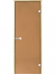 Дверь Harvia STG 7x19 бронза (коробка сосна)
